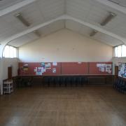 Main Hall, facing away from the stage