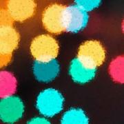 Fairy Lights painted in a cubist style